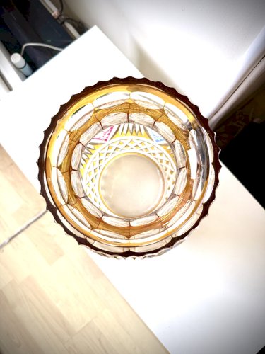 Grand vase en cristal de bohème