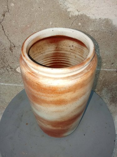  Grand vase en grès – Signé “Grès du Marais France” 