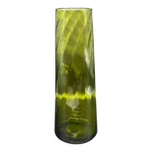 Grand vase en verre années 70