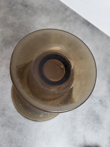 GRAND VASE EN VERRE FUME ART DECO SIGNE SCHNEIDER