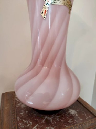 grand vase  en verre Lavorazione à Mano(Fait Main) Fabricato in Toscane en bon etat