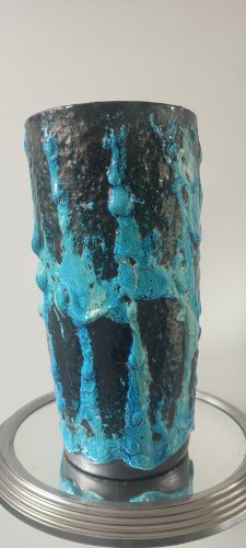 Grand Vase Pichet Émaux des Glaciers Cyclope Charles Cart. 