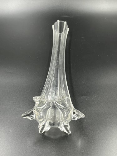 Grand vase soliflore modèle Tour Eiffel vintage