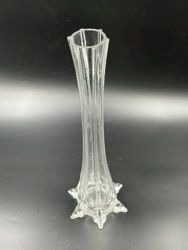 Grand vase soliflore modèle Tour Eiffel vintage