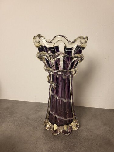 GRAND VASE STYLE MURANO DE 30,5 CM DE HAUT