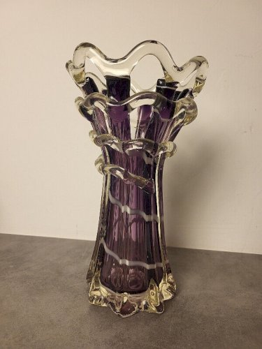 GRAND VASE STYLE MURANO DE 30,5 CM DE HAUT