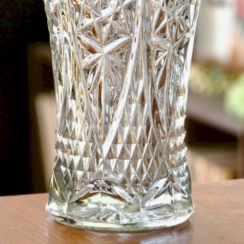 Grand vase vintage en cristal