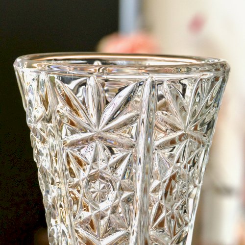 Grand vase vintage en cristal