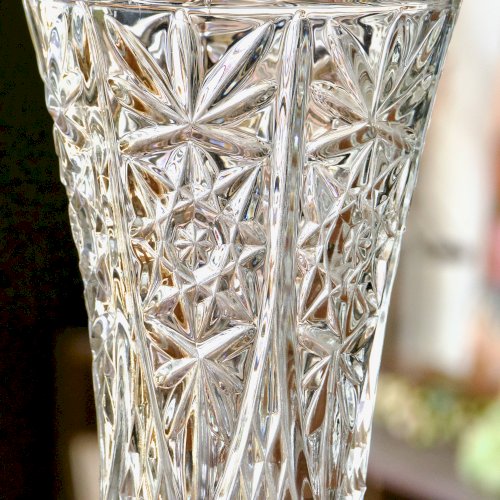 Grand vase vintage en cristal