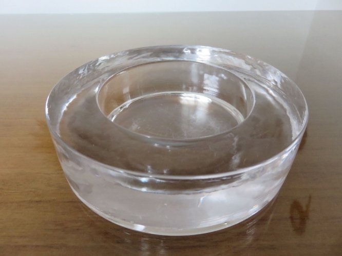 GRAND VIDE POCHE EN VERRE ROND ANNEES 70