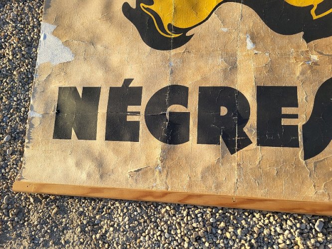 GRANDE AFFICHE VOTRE CAFE NEGRESCO SUR TOILE