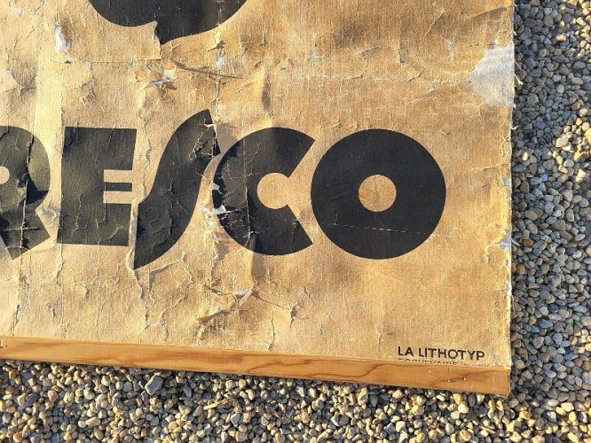 GRANDE AFFICHE VOTRE CAFE NEGRESCO SUR TOILE