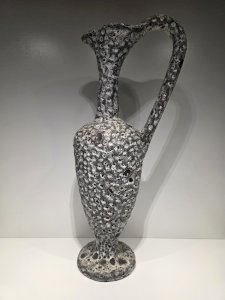 Grande Aiguière céramique Vallauris signée AR