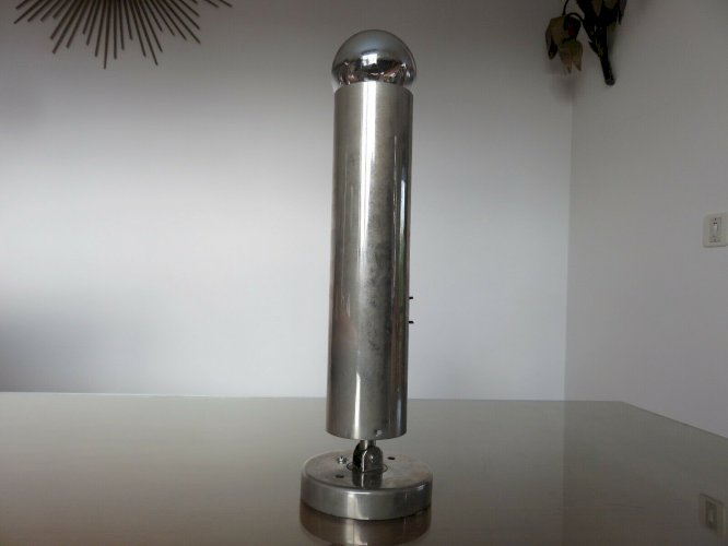 GRANDE APPLIQUE  LITA  ARTICULEE EN LAITON CHROME ANNEES 60 70 VINTAGE