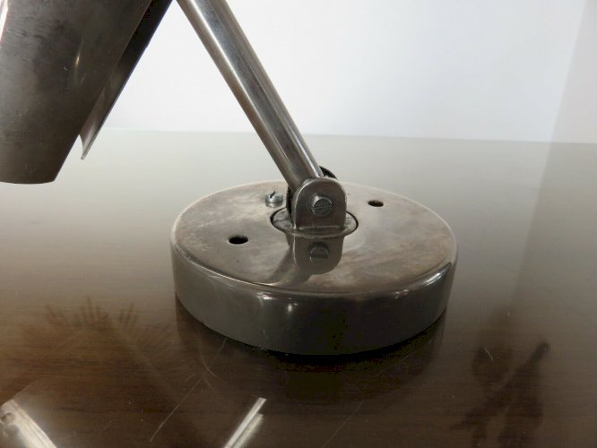 GRANDE APPLIQUE  LITA  ARTICULEE EN LAITON CHROME ANNEES 60 70 VINTAGE