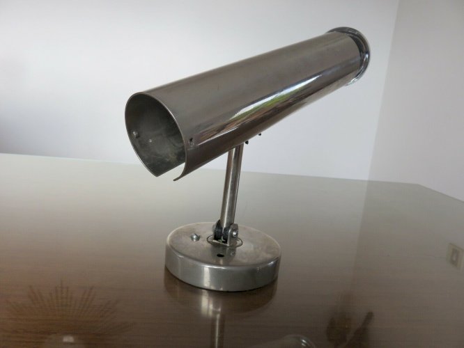 GRANDE APPLIQUE  LITA  ARTICULEE EN LAITON CHROME ANNEES 60 70 VINTAGE