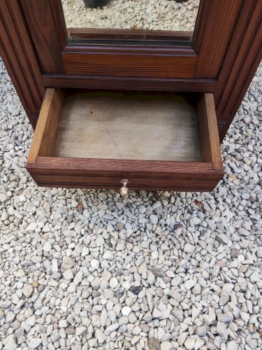 Grande armoire de poupées à glace en pitchpin