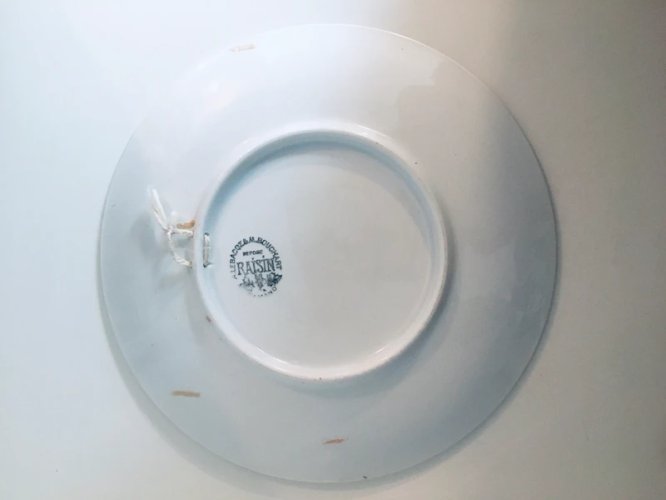 Grande assiette A.Lebacqz & M.Bouchart