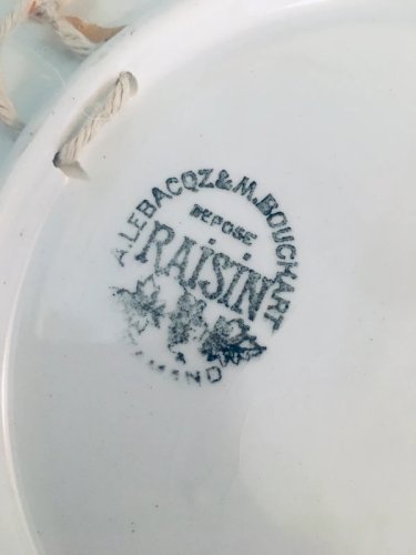 Grande assiette A.Lebacqz & M.Bouchart