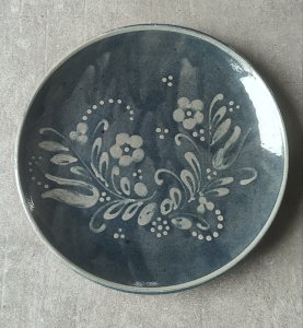 Large earthenware plate from Alsace Vincent Pirard Soufflenheim