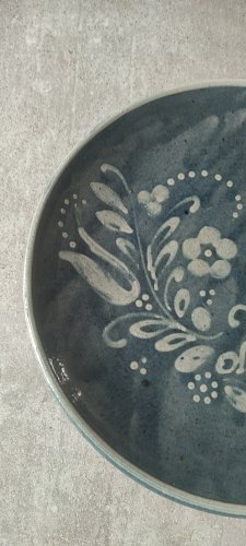 Grande assiette en grès d’Alsace Vincent Pirard Soufflenheim