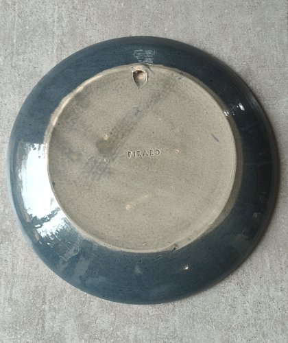 Grande assiette en grès d’Alsace Vincent Pirard Soufflenheim