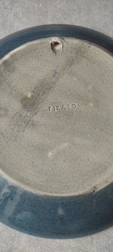 Grande assiette en grès d’Alsace Vincent Pirard Soufflenheim