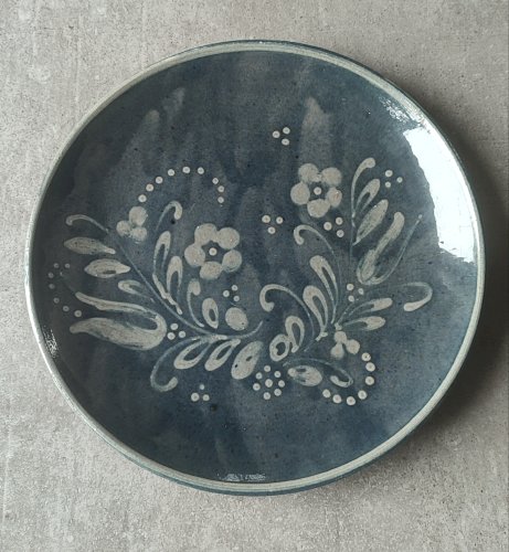 Grande assiette en grès d’Alsace Vincent Pirard Soufflenheim