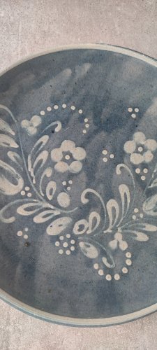 Grande assiette en grès d’Alsace Vincent Pirard Soufflenheim