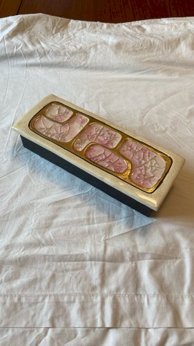 Grande boîte / coffret à bijoux Mithé Espelt vers 1980