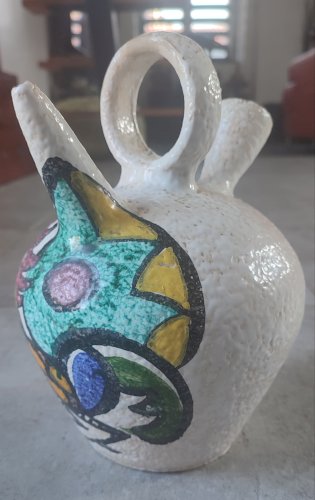 Grande chevrette en céramique de Pablo Sanguino Toledo