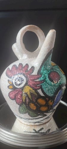 Grande chevrette en céramique de Pablo Sanguino Toledo