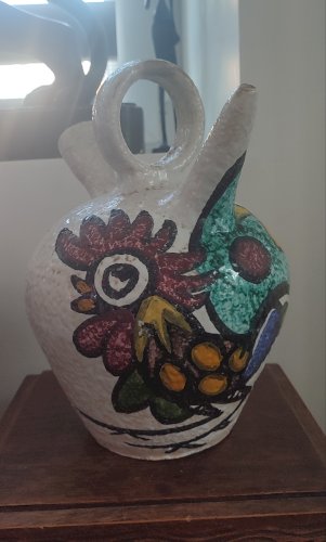 Grande chevrette en céramique de Pablo Sanguino Toledo