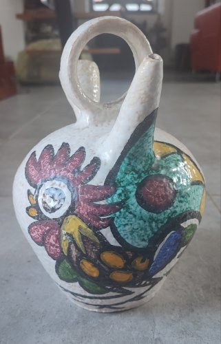 Grande chevrette en céramique de Pablo Sanguino Toledo