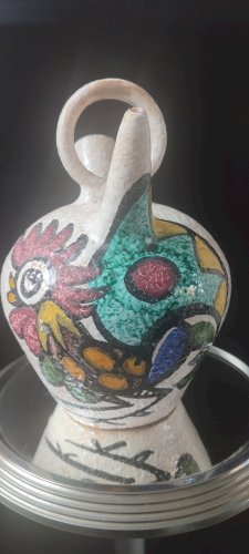 Grande chevrette en céramique de Pablo Sanguino Toledo