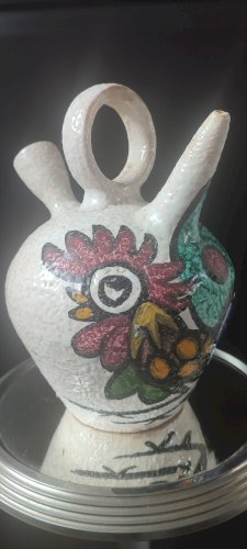 Grande chevrette en céramique de Pablo Sanguino Toledo