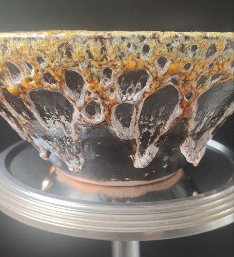 Grande Coupe "Fat Lava" Volcanique Pièce de Caractère (1960/70)