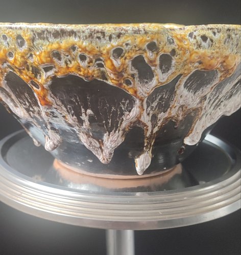 Grande Coupe "Fat Lava" Volcanique Pièce de Caractère (1960/70)