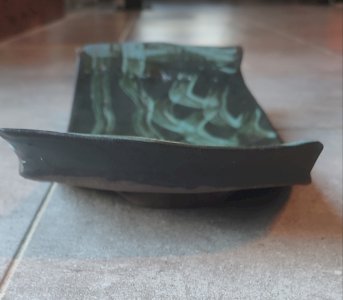 Large bowl (signed) in stoneware from a French workshop, 1960s-70s.