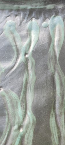 Grande coupe (signée) en grès d'atelier français années 60-70.