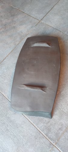 Grande coupe (signée) en grès d'atelier français années 60-70.