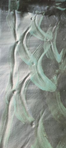 Grande coupe (signée) en grès d'atelier français années 60-70.