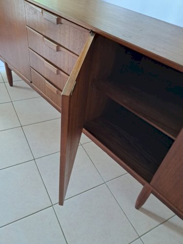 Grande enfilade scandinave en teck – 2,50 m – années 60 – vintage