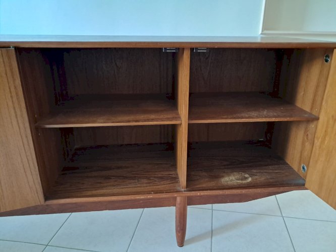 Grande enfilade scandinave en teck – 2,50 m – années 60 – vintage