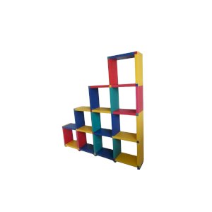 GRANDE ETAGERE  DORON LACHISCH  EN POLYPROPYLENE ERA MEMPHIS ANNEES 80 
