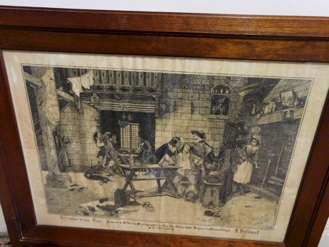 GRANDE GRAVURE MARS1914 R.BRILLONET