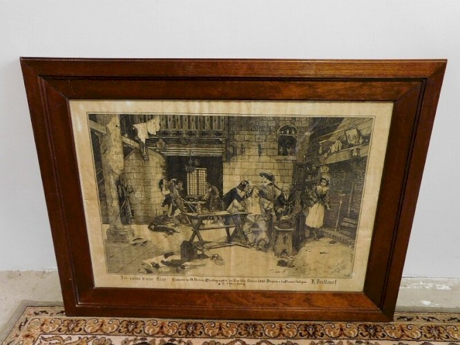 GRANDE GRAVURE MARS1914 R.BRILLONET