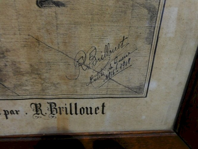 GRANDE GRAVURE MARS1914 R.BRILLONET