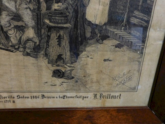 GRANDE GRAVURE MARS1914 R.BRILLONET