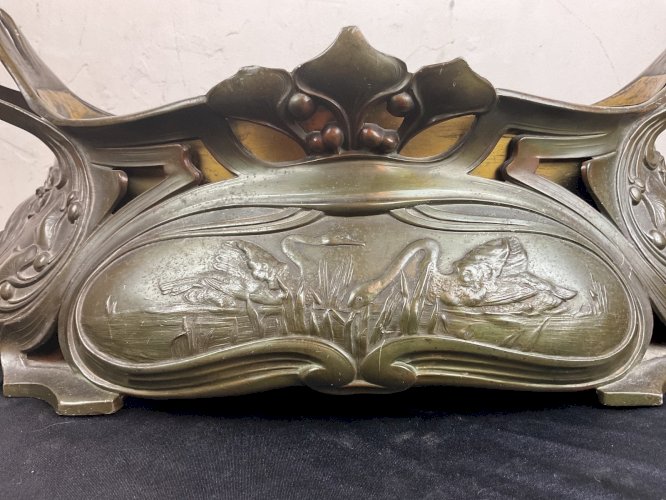 Grande jardinière centre de table art nouveau